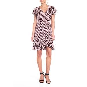 Diane von Furstenberg Emilia Geometric Mini Wrap Dres